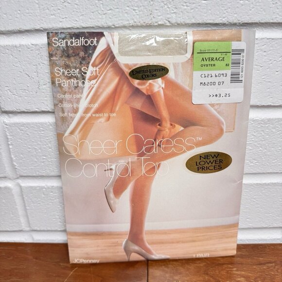 9 Vtg JC PENNEY Sheer Caress Control Top Sandalfoot Pantyhose Limited Ed Colors - Picture 9 of 12